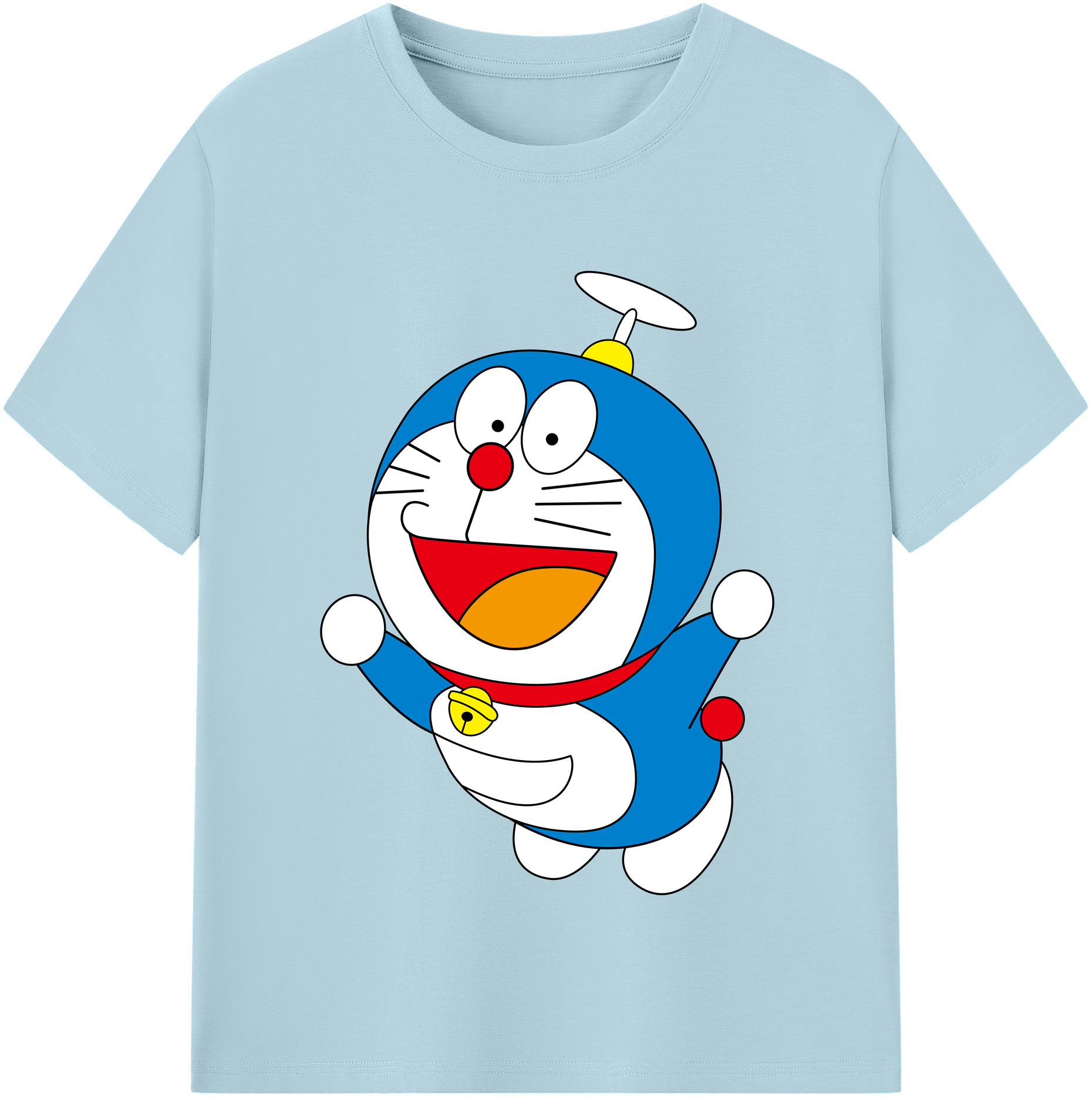 （画像用） ドラえもん Doraemon 綿100％半袖Tシャツ（フロントプリント）